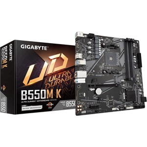 Carte mère B550M K, prend en charge les processeurs AM4 5000, Micro-ATX, DDR4, double M.2, 6 Gb/s - Product Image 1