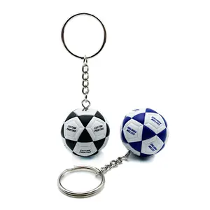 Custom Print Premium Soccer Keychain Customized 3D Football Key Chain Mini Ball Key Ring Tag