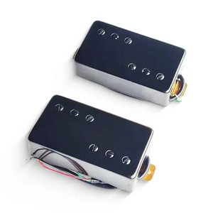 Alnico ปิ๊กอัพกีตาร์พร้อมฝาครอบโครเมี่ยมสีดำบาร์แม่เหล็ก - Product Image 5