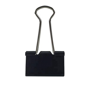 Binder Clips Clip 19mm Custom Giant Metal Binder Clips Office Binder Black Paper Binder Clip Fold-back Clips