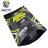Bolsa de plástico Mylar laminada, bolsa de polvo de proteína de suero de leche, 5kg, 10kg, con cremallera