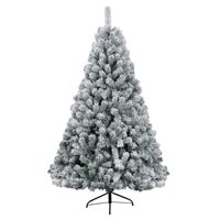 Sapin de Noël Artificiel 12-18m Floqué Blanc Neige PVC Personnalisable Usine Source Transfrontalière Chine