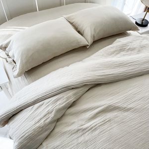 Nuovo Arrivo Offerta Speciale Set Copripiumino in Mussola di Cotone Organico 100% Super Morbido a 2 Strati con Lenzuolo con Angoli - Product Image 5