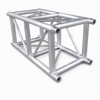 Scène de concert extérieure, structure de toit rectangulaire en alliage d'aluminium argenté, design modulaire, installation rapide, durable, capacité de charge de 1000 kg