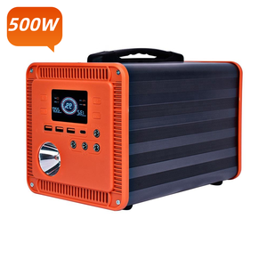 500W Xách Tay Năng Lượng Mặt Trời Nhà Máy Điện Lifepo4 Pin Ngoài Trời Khẩn Cấp Sao Lưu <span class=keywords><strong>220V</strong></span> AC Đầu Ra LED Ánh Sáng Lifepo4 Pin Máy Phát Điện - Product Image 1