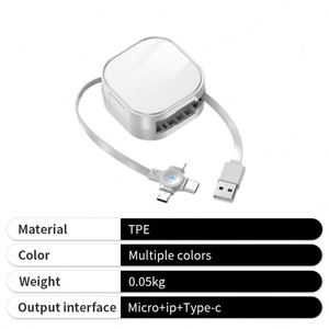 Soporte telescópico para teléfono con cable de datos USB de carga rápida al por mayor con logotipo - Product Image 3
