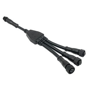 Câble Répartiteur Étanche M12 1 vers 3 Mâle-Femelle 2 Broches à Verrouillage Fileté IP67 pour Capteur Éclairage LED Automatisation OEM - Product Image 2