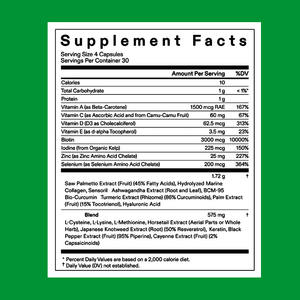 Capsules Premium pour la Croissance des Cheveux avec Palmier Nain, Ashwagandha, Biotine, Collagène Marin, 21 Vitamines et Minéraux pour l'Épaisseur des Cheveux - Product Image 2