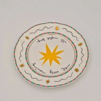 Assiette en céramique Lelyi Ins au motif de fruits créatif et mignon, style italien exquis, vente en gros