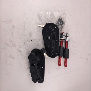 Verrou de capot de voiture noir avec et sans clé antivol pour véhicules généraux - Product Image 6