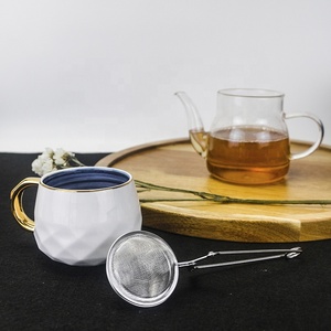 Haute qualité en acier inoxydable maille forme de boule infuseur à thé poignée Design classique passoire à thé filtre Logo personnalisé alimentaire Commercial - Product Image 3