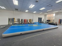 Grand tapis de gymnastique gonflable Airtrack à prix d'usine à usage domestique côtés en PVC de carbone