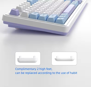 คีย์บอร์ดไร้สายแบบสามโหมด RGB คีย์บอร์ดเมมเบรนแบบมีสาย เงียบ สำหรับสำนักงานและเล่นเกมบนแล็ปท็อป - Product Image 2