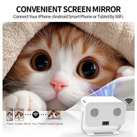 Proyector Inteligente J350 Android 350 ANSI con Enfoque Automático, Corrección Trapezoidal Automática, WiFi 4K, Cine en Casa Portátil OEM, Venta al Por Mayor de Fábrica