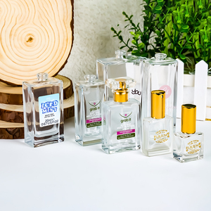 Cosmetico di lusso ultima forma quadrata cilindro vetro economico signora <span class=keywords><strong>rosa</strong></span> profumo carino bottiglie glassate rivestimento con confezione in scatola - Product Image 4