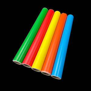 厂家供应47色80微米情节乙烯基薄膜水转印胶粘剂切割乙烯基红绿黄蓝橙米色黑色 - Product Image 4