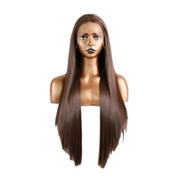 Perruque frontale 11A 13*4, densité 200%, 100% cheveux humains, 4 #   Modèle Marron 01 Marque Nationale Exportation