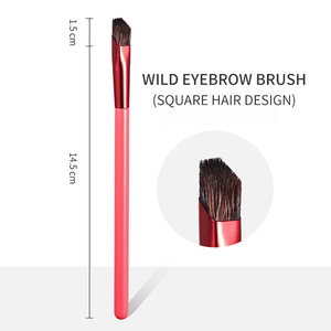 Populaire sauvage sourcil brosse <span class=keywords><strong>fard</strong></span> <span class=keywords><strong>à</strong></span> paupières correcteur carré maquillage pinceaux multifonction simulé sourcil cheveux maquillage brosse - Product Image 4