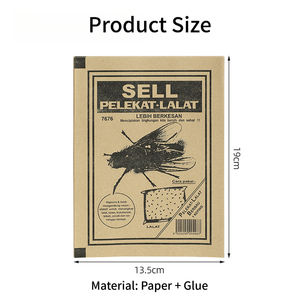 10 Pezzi/Sacchetto OPP Trappola per Mosche Usa e Getta in Carta Kraft Sicura e Igienica con Controllo Fisico per Ristoranti, Panetterie e Caffetterie - Product Image 2