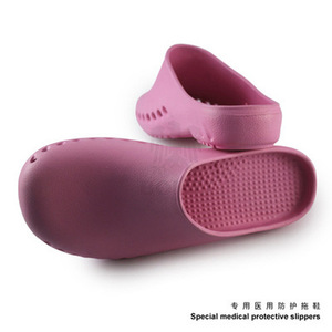 Chaussons de protection médicaux de couleur unie, à talon bas, antidérapants, à bout fermé, pour médecins, infirmières, utilisation en salle d'opération - Product Image 3