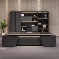 Moderno e minimalista High-End capo scrivania di lusso di lusso Executive supervisore Manager ufficio scrivania e sedia Set