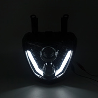 MT07 MT09 Phare LED Lampe MT 09 MT-09 Pour YAMAHA Phare MT09 FZ09 2013 2014 2015 2016 DRL 110W Étanche LED Lumière