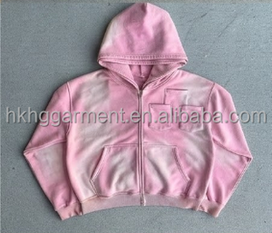 Sudadera con capucha vintage personalizada para hombre, lavada al ácido, 100% algodón, con logo personalizado impreso digitalmente, efecto desgastado por el sol, para hombre. - Product Image 4