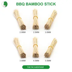 Palo de Bambú 150mm x 3,8mm 6 ''y 12'' Pincho de Bambú 60cm Cóctel 5mm 50 Cm