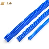 Crémaillère en nylon PA66 bleu d'usine, autolubrifiante, sans entretien, à faible bruit, engrenage de précision moulé pour l'automatisation