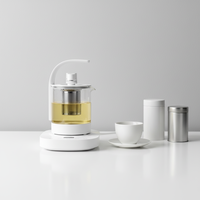 Distributeur d'eau chaude et froide instantanée électrique GWB GC04 1000W avec plaque chauffante en verre et acier inoxydable de qualité alimentaire pour la maison, la voiture et l'hôtel