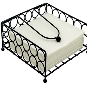 BS International Fine Quality Rose Gold Plated Metal <b>Tissue</b> Holder New Pattern Design Trending Napkin Stand American Style 100% - Product Image 2