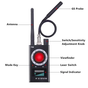 Lentille de signal GPS Traqueur RF Mini Détecteur de caméra cachée Détecteur d'objectif portable Détecteur d'insectes espions GSM