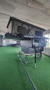 Modern 4x4 Truck <strong>Camper</strong> Slide-out Kitchen 2 <strong>Bed</strong> Foldable <strong>Table</strong> 48L Water Tank-Durable Aluminium Construction Adjustable Travel - Product Image 2