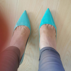 Moda nuova punta a punta elegante luce blu <span class=keywords><strong>tacchi</strong></span> alti per le donne primavera autunno Stiletto per le scarpe da sposa décolleté - Product Image 5