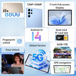 Thương Hiệu Mới Toàn Cầu Phiên Bản <span class=keywords><strong>Pad</strong></span> 25 Siêu 11-Inch <span class=keywords><strong>Android</strong></span> 14 Máy Tính Bảng PC 5G Deca Core 16GB + 1Tb 8800 MAh Điện Dung Màn Hình Cảm Ứng - Product Image 3