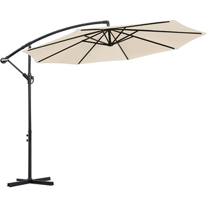 Paraguas colgante de plátano grande, paraguas ventilado portátil a prueba de lluvia para exteriores con soporte lateral - Product Image 1