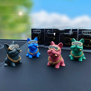 <span class=keywords><strong>ตู้</strong></span>งานฝีมือสุดสร้างสรรค์สำหรับห้องนั่งเล่นสำนักงานสัตว์ตั้งโต๊ะสไตล์บูลด็อกฝรั่งเศสสำหรับตกแต่งรถยนต์ - Product Image 4