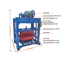 Machine à fabriquer des blocs multifonctionnelle de type 4-40, produits les plus vendus au Kenya, utilisant une machine à fabriquer des briques en ciment