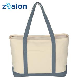 Vente en gros de sac fourre-tout en toile vierge uni réutilisable avec logo imprimé en couleur personnalisé avec poignée en corde sac d'épicerie promotionnel - Product Image 4