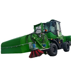 Slip Steer Loader Converted Road Sweeper For Construction Site <b>Dust</b> Cleaning With <b>Brush</b> System - Product Image 3