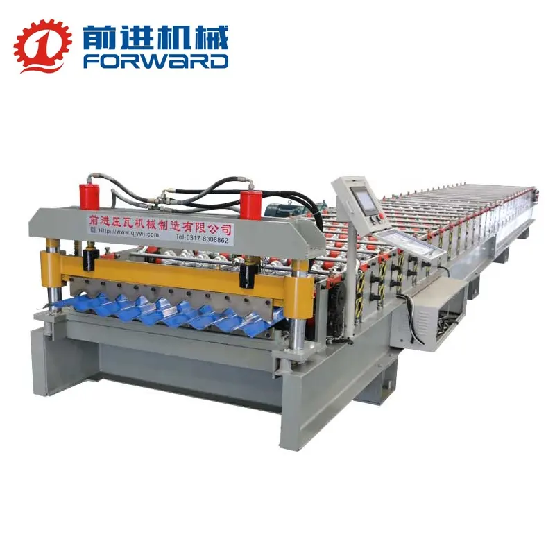 Aluminum Corrugated Roofing Sheet Profiling Roll Forming Machine