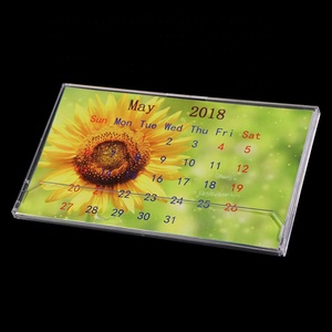 7.5inch hiển thị nhựa bảng đứng lịch 2026 Jewel CD lịch trường hợp máy tính để bàn lịch rõ ràng Acrylic lịch đứng chủ - Product Image 4