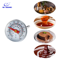 SW Mechanical Kitchen Thermometer Liquid Food Thermometer with Probe Kitchen Temperature Monitoring Tool with Food-grade Probe