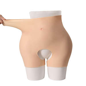 Female Bamboo Fiber Shapewear <strong>Big</strong> Fake Butt Hips Enhancement Realistic Ass Sexy Lift <strong>Bum</strong> Pants Mid Waist Cat Pattern <strong>Leggings</strong> - Product Image 4