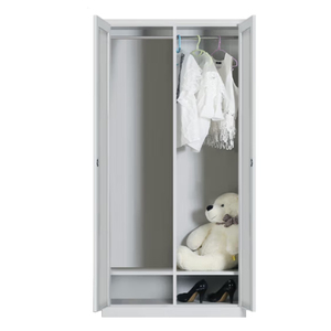 <strong>Cheap</strong> Almirah Locker 2 Door Clothing Steel Locker Wardrobe Metal Locker Style Wardrobe Steel Closet Wardrobe <strong>Cupboard</strong> - Product Image 2