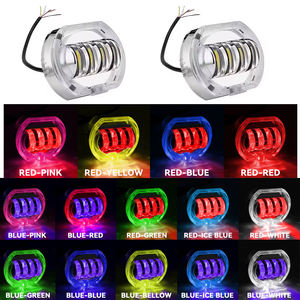 Phare de moto LED 12V 2,5 pouces 30W 3000 Lumens 6000-6500K avec Angel Eye et Devil Eye, étanche IP68, feux de brouillard tout-terrain - Product Image 2