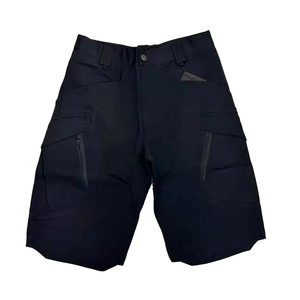Pantalones cortos de lona elásticos informales de verano para hombre, secado rápido, multibolsillo, gimnasio, exterior, secado rápido, multibolsillo, cremallera, patrón lavado, carga - Product Image 5