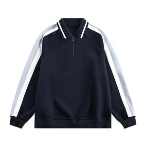 I produttori di abbigliamento hanno un senso di Design autunnale personalizzato con mezza cerniera 360 grammi di <span class=keywords><strong>felpa</strong></span> a maniche lunghe con cappuccio alla moda - Product Image 1