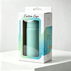New Arrival Glass Cup Box Packaging Cardboard Corrugated <b>Water</b> <b>Bottle</b> Display Paper Box with Embossing Logo Printing - Product Image 4