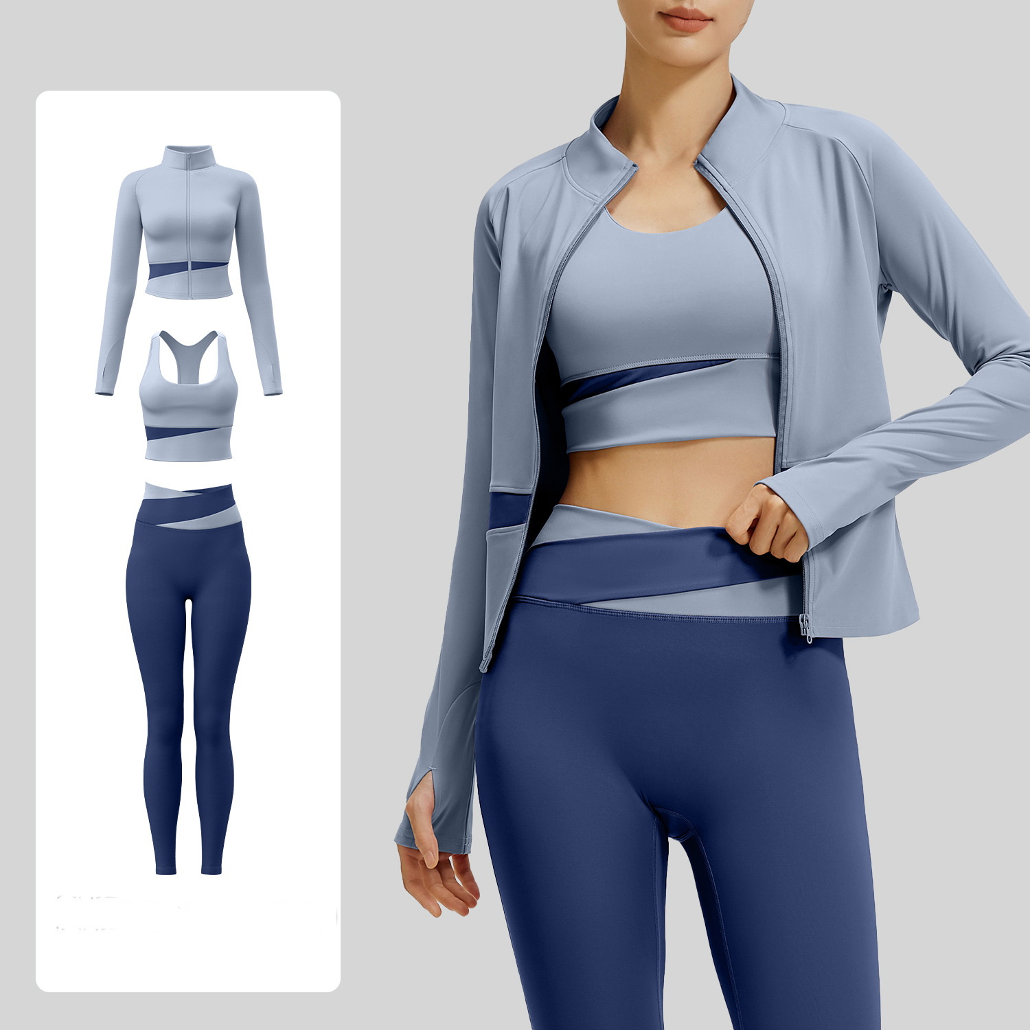Light Blue+Light Blue+Dark Blue